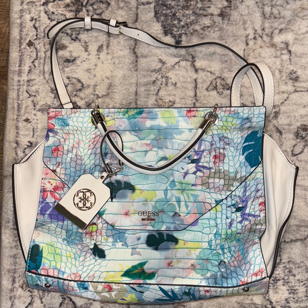 GUESS Vibrant Floral Tote Bag